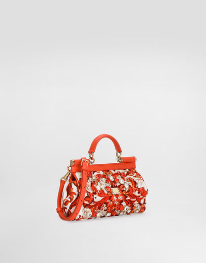Mini Sicily Handbag Leather Multicolor Gold-Toned Hardware