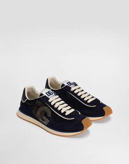 DG Cushion Men's Sneakers Mixed Velvet Calfskin Multicolor