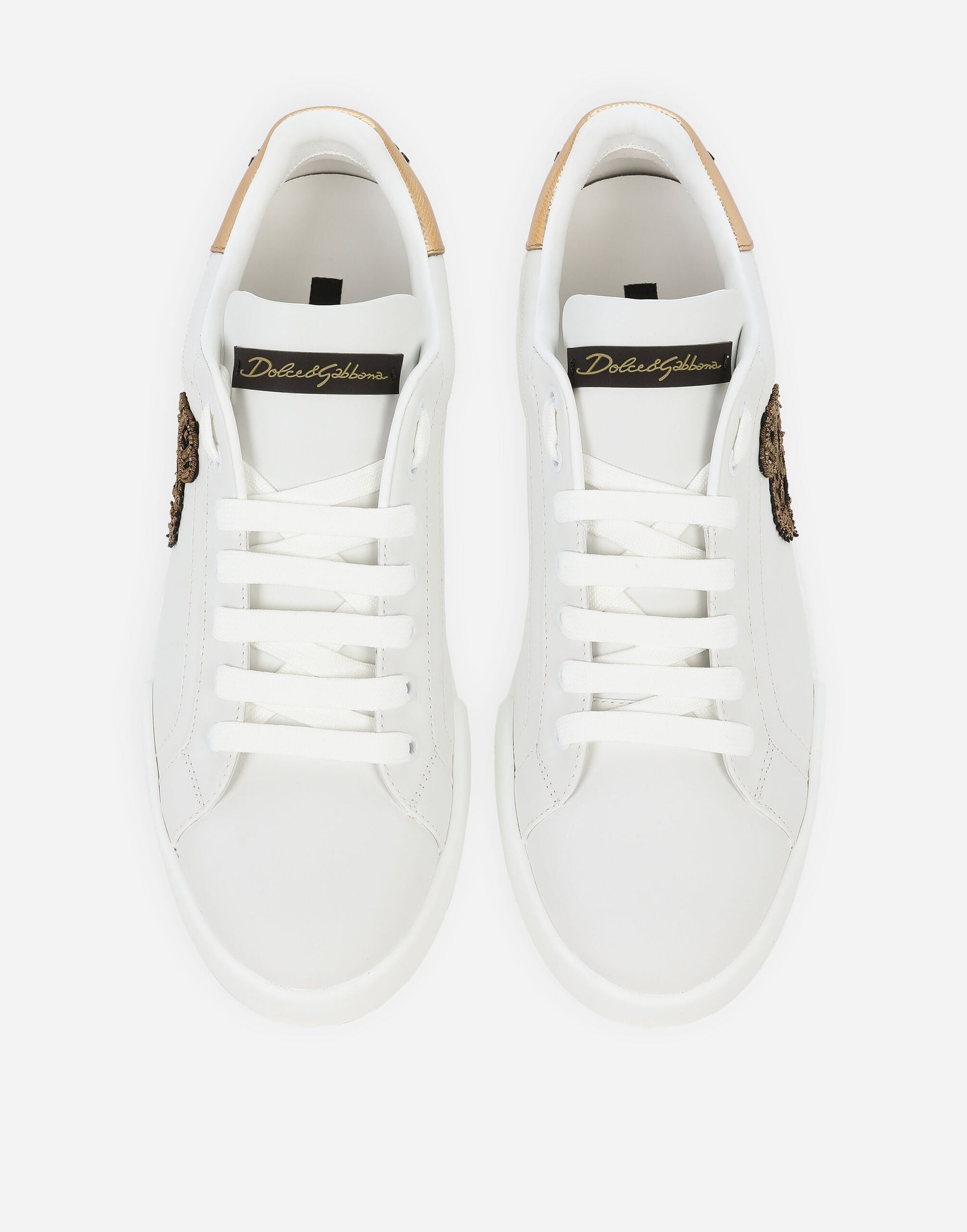 Portofino Calfskin Nappa Sneakers With Crown Patch Multicolor Men's
