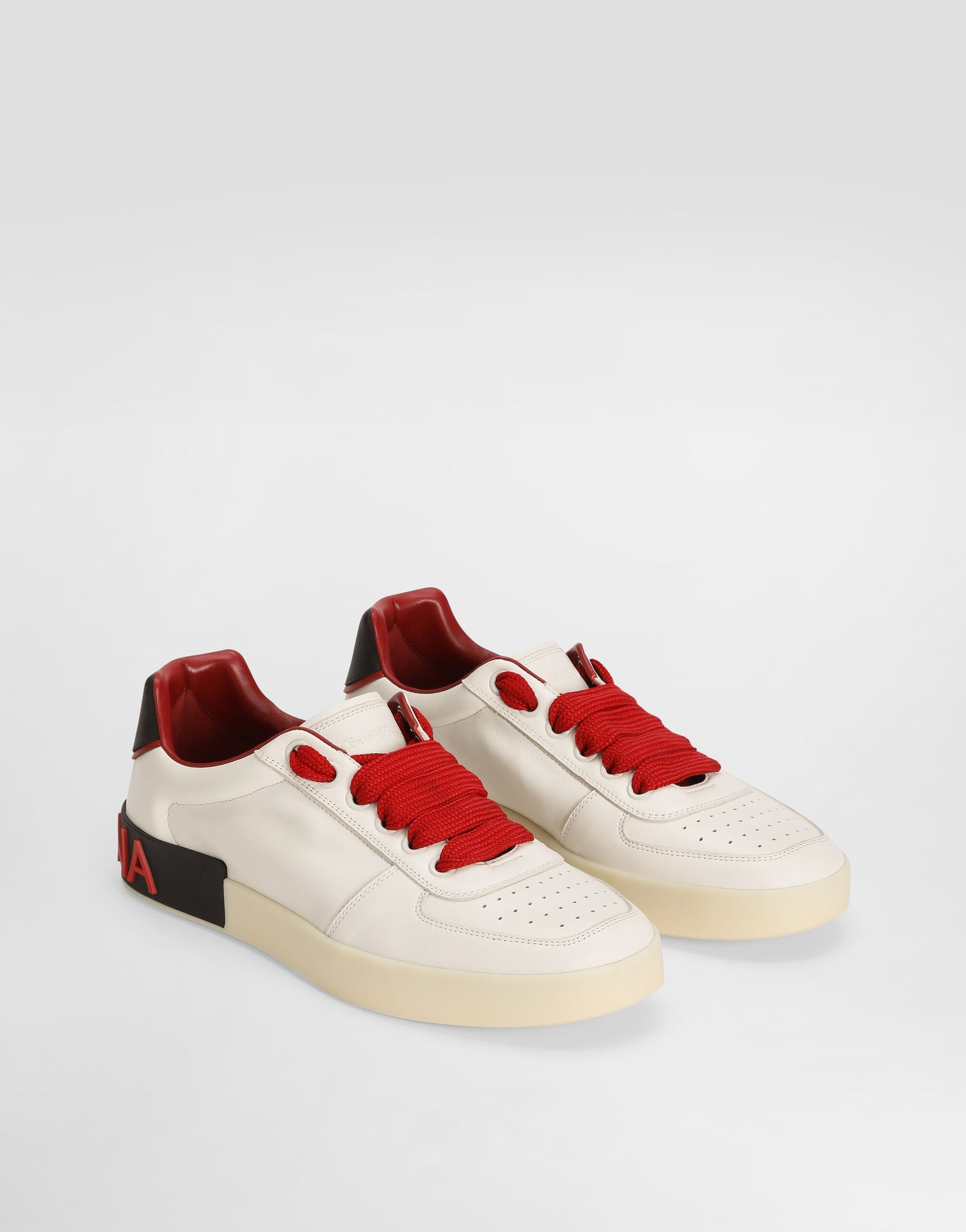 Portofino Nappa Leather Men's Low-Top Sneakers Multicolor