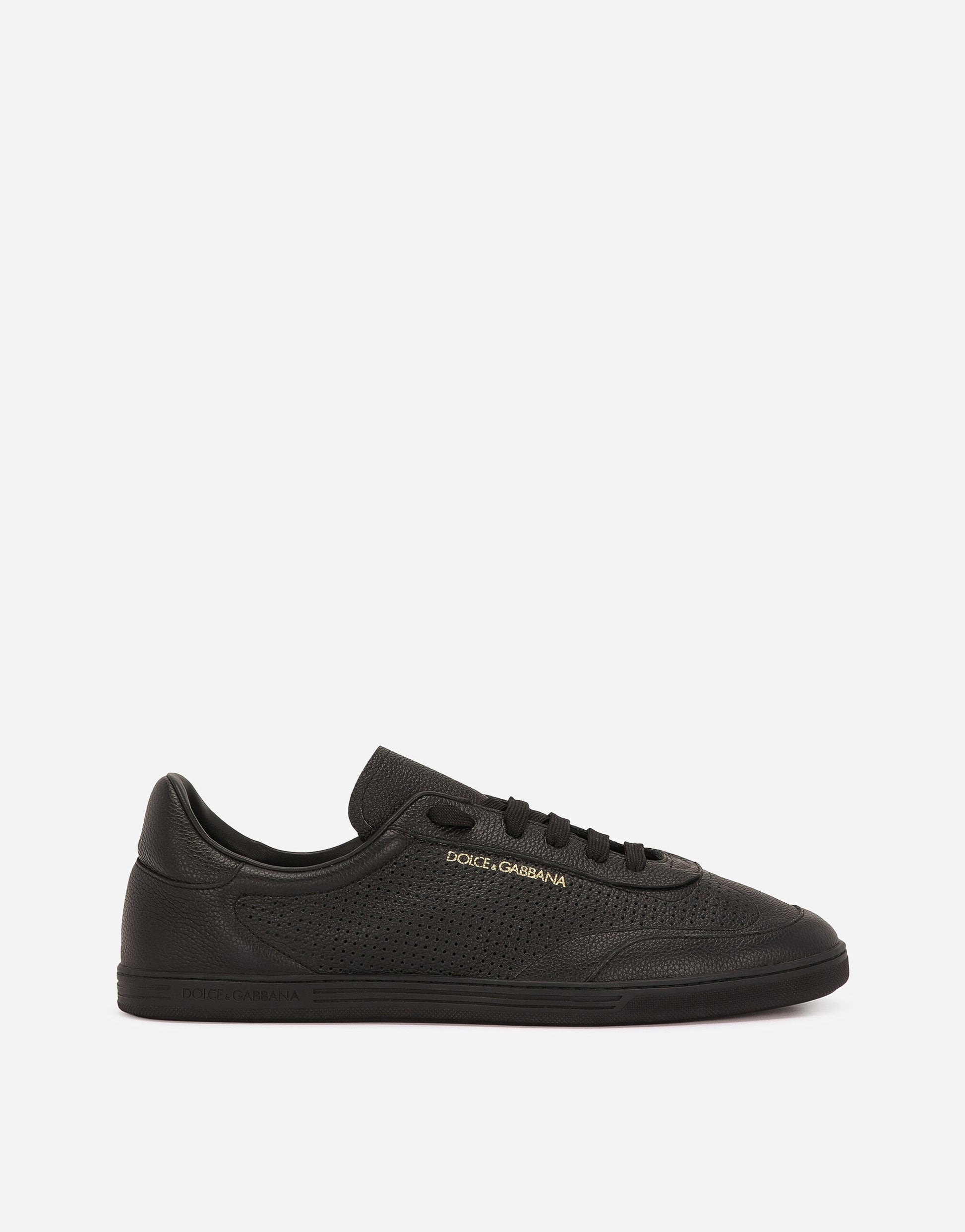 Men's Saint Tropez Sneakers Perforated Calfskin Black