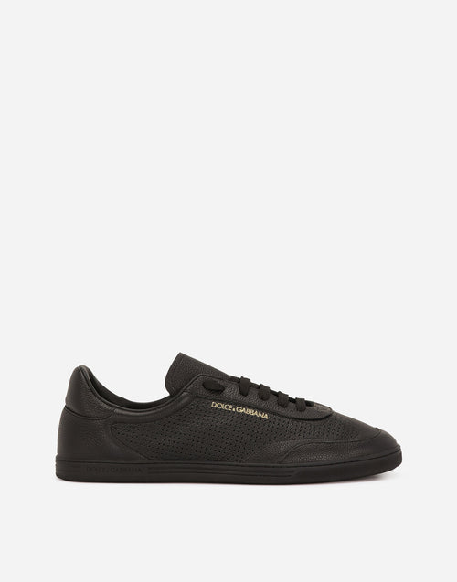 Men's Saint Tropez Sneakers Perforated Calfskin Black