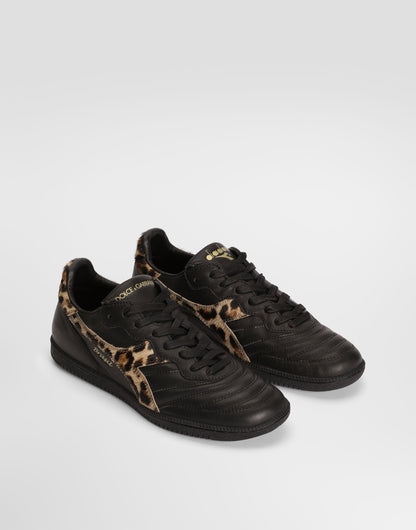 Calfskin Sneakers with TPU Outsole and Leather Insole Multicolor