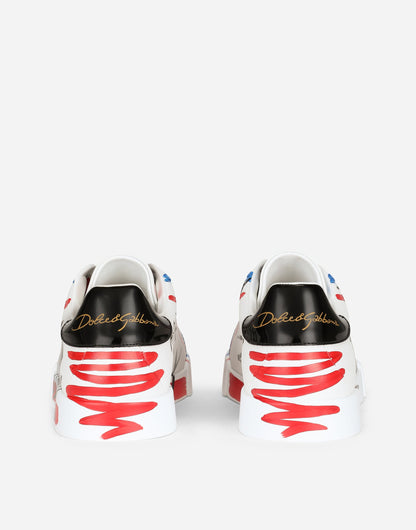 Portofino Limited Edition Men's Calfskin Sneakers Multicolor