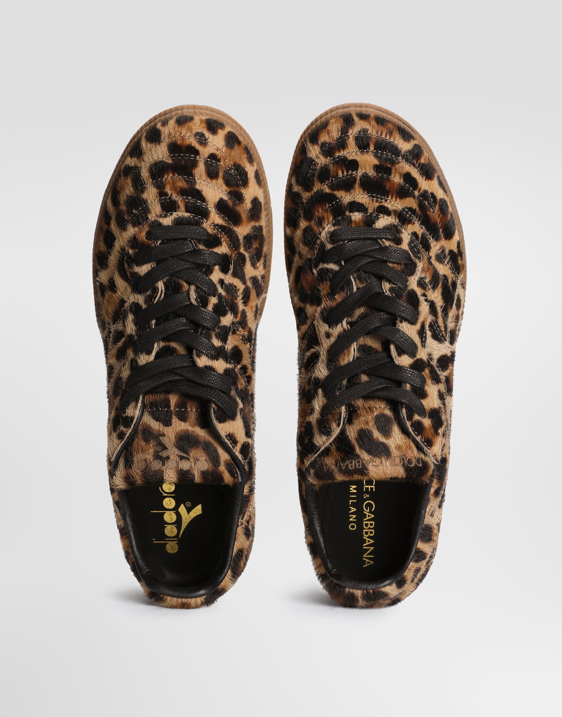 Pony Leo Men's Lace-Up Sneakers Leopard Multicolor