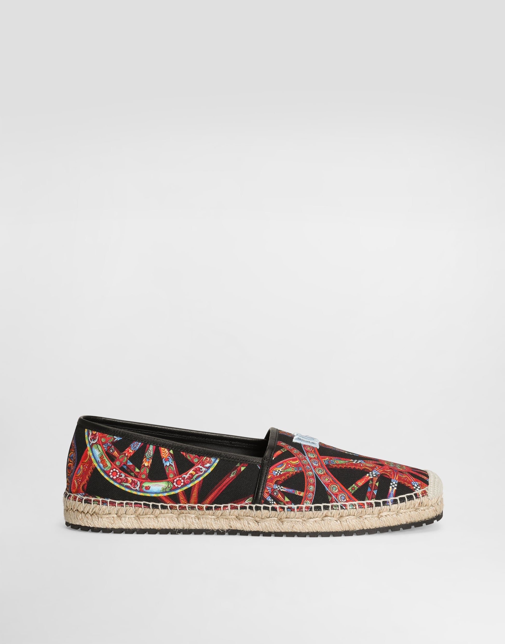 Men's Multicolor Carretto-Print Canvas Espadrilles With TPU Outsole