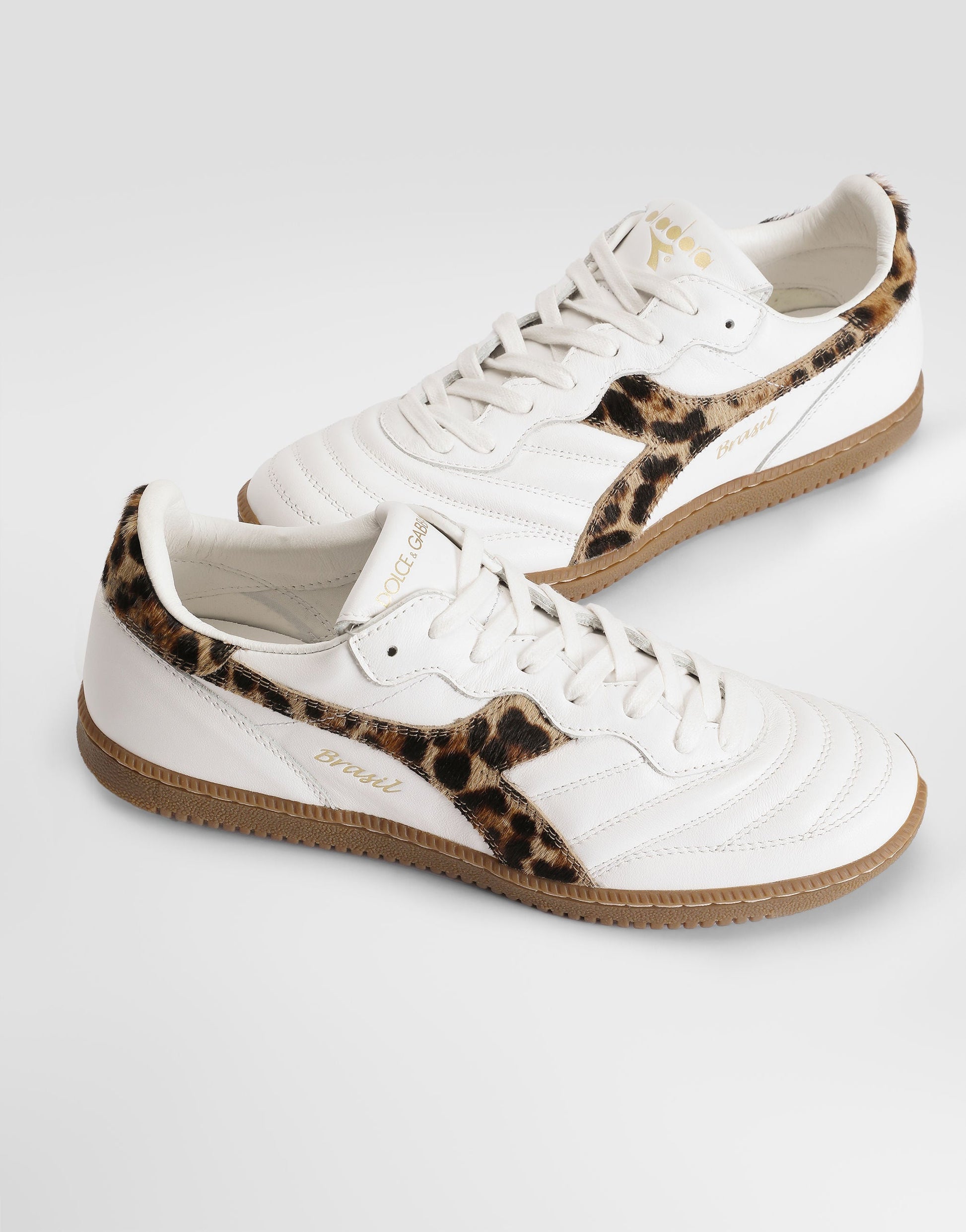 Men's Italian Calfskin Sneakers With Laser-Engraved Logos Multicolor