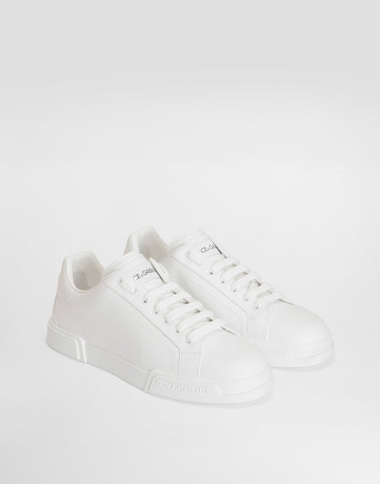 Portofino Light Men's Sneakers in Calfskin White