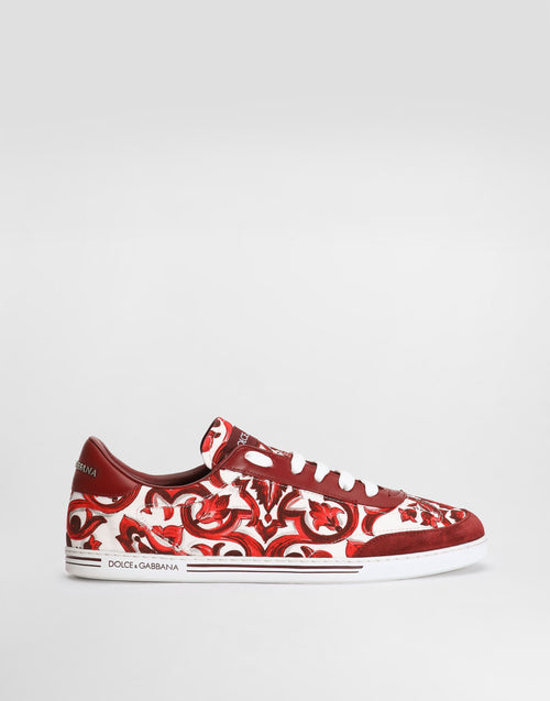 Men's Saint Tropez Light Majolica-Print Cotton Sneakers Multicolor