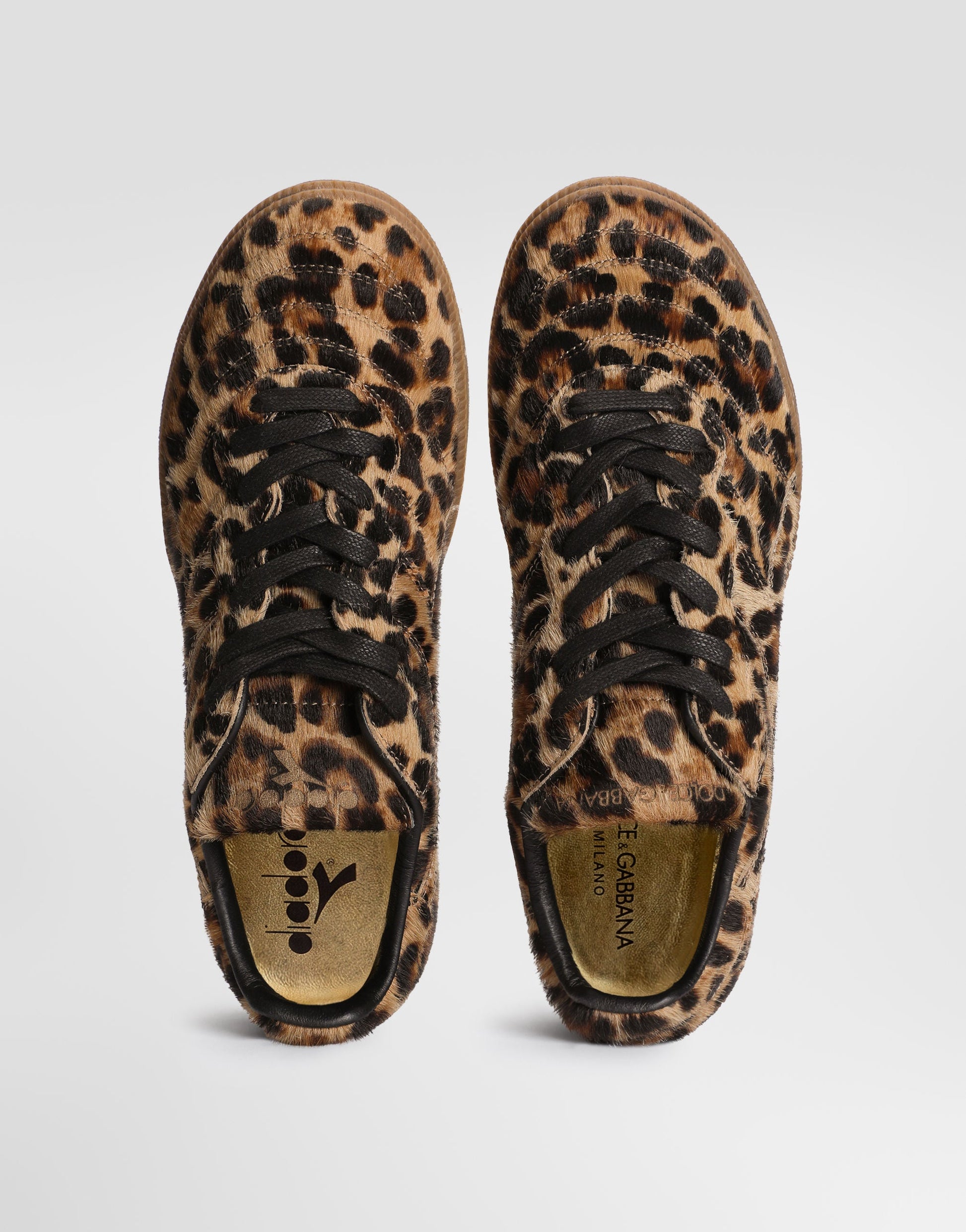 Pony Leo Men's Lace-Up Sneakers Leopard Multicolor