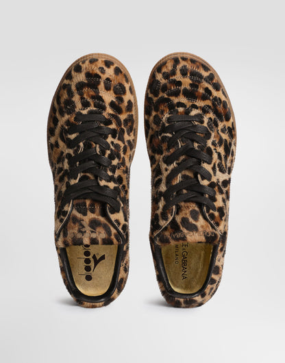 Pony Leo Men's Lace-Up Sneakers Leopard Multicolor