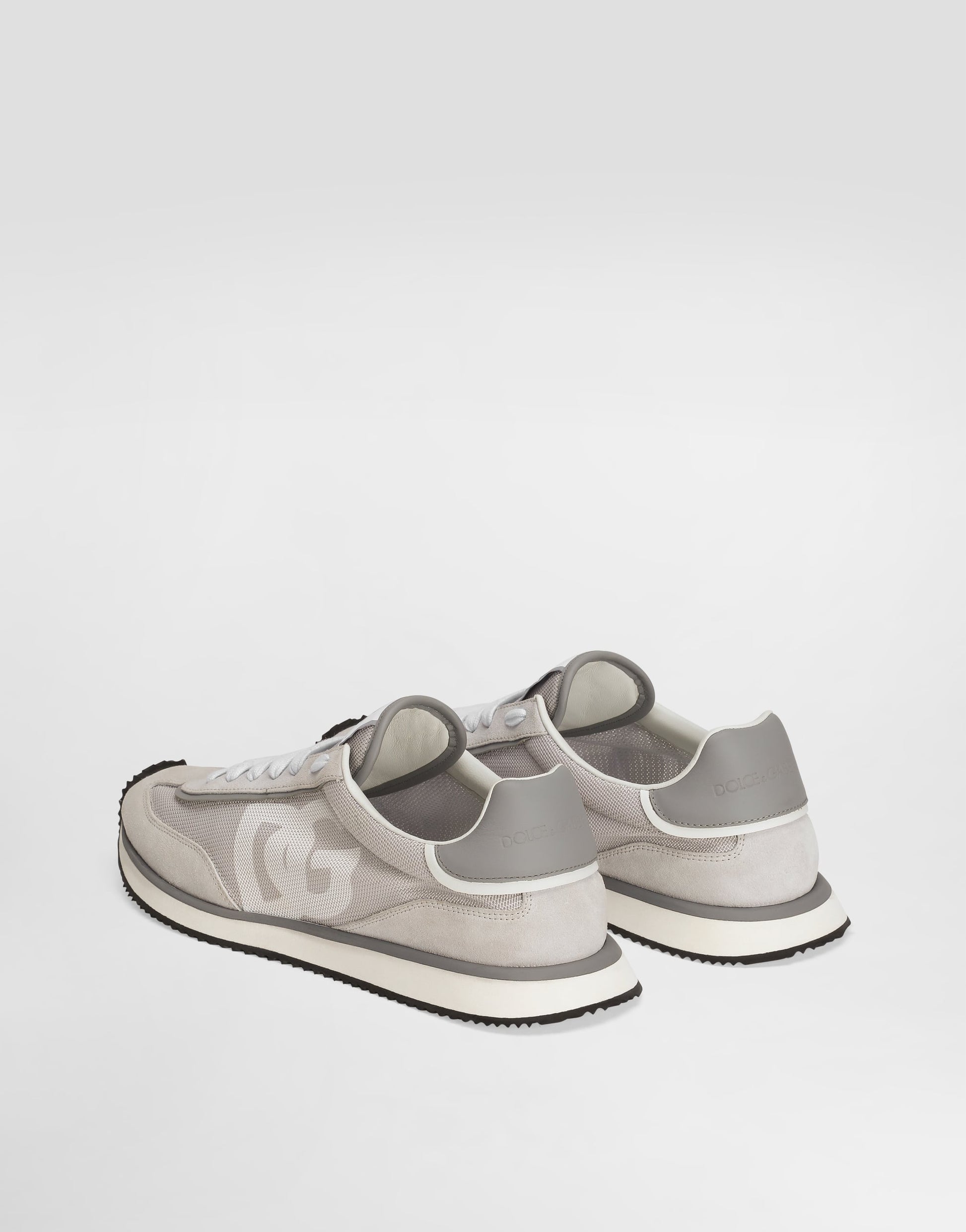 DG CUSHION Mixed-Material Sneakers Gray