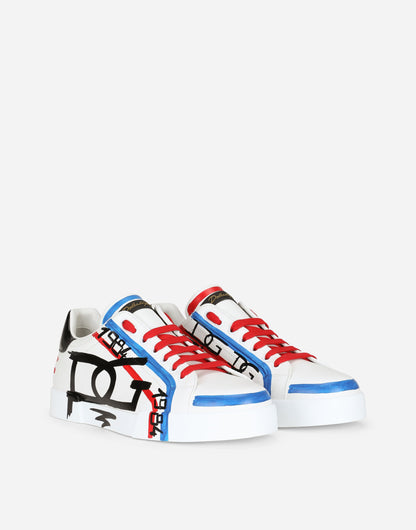 Portofino Limited Edition Men's Calfskin Sneakers Multicolor