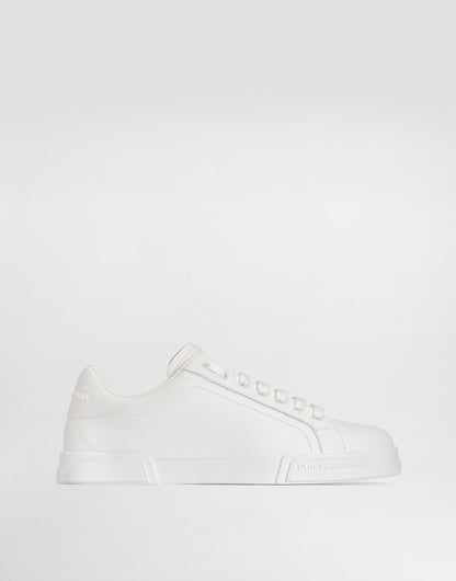 Portofino Light Men's Sneakers in Calfskin White