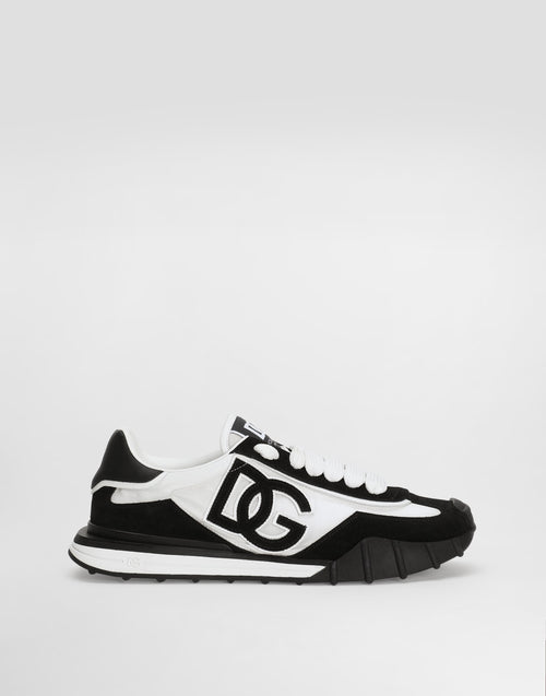 DG Athletic Sneakers In Fabric And Calfskin Multicolor