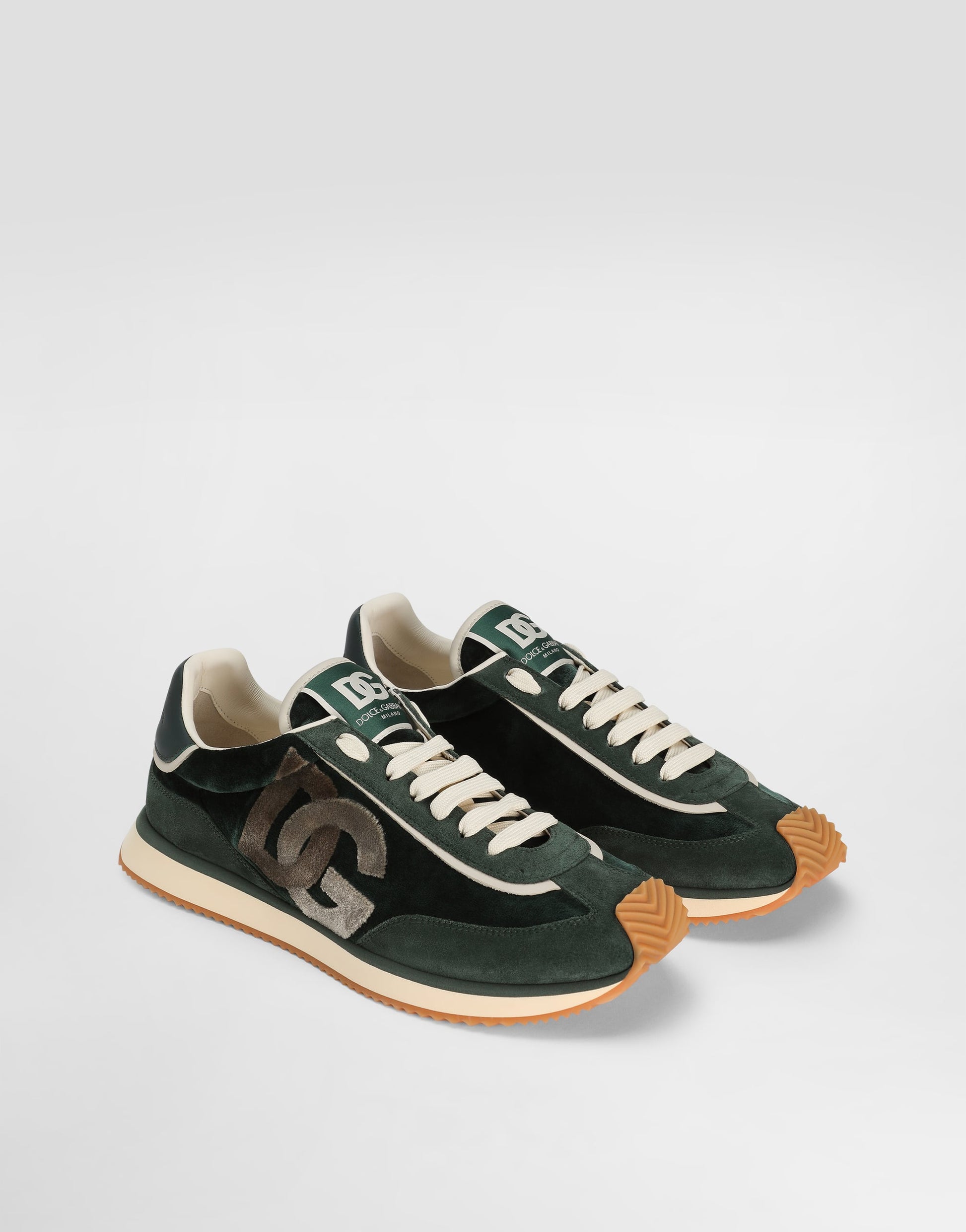 DG Cushion Men's Sneakers Velvet Calfskin Multicolor