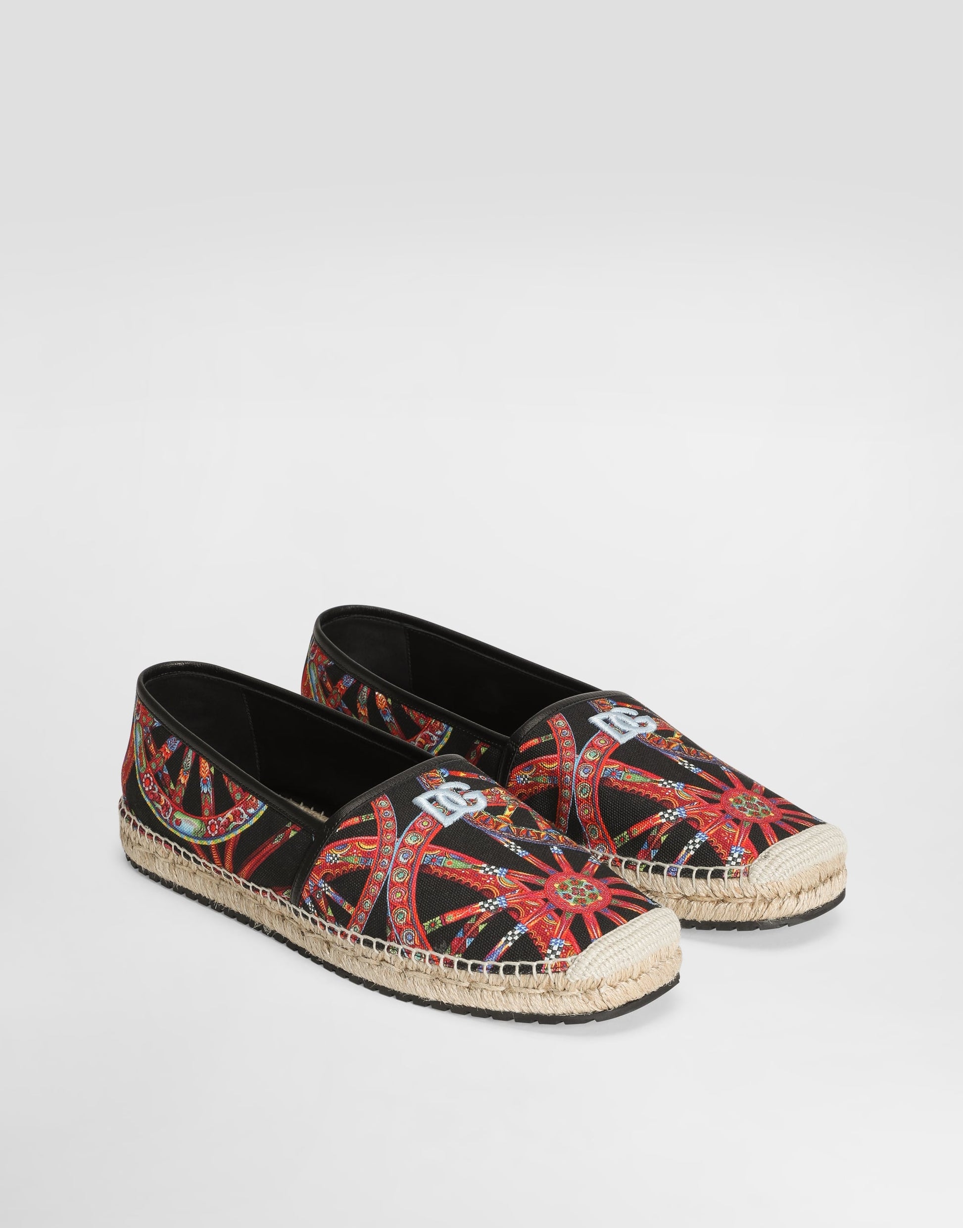 Men's Multicolor Carretto-Print Canvas Espadrilles With TPU Outsole