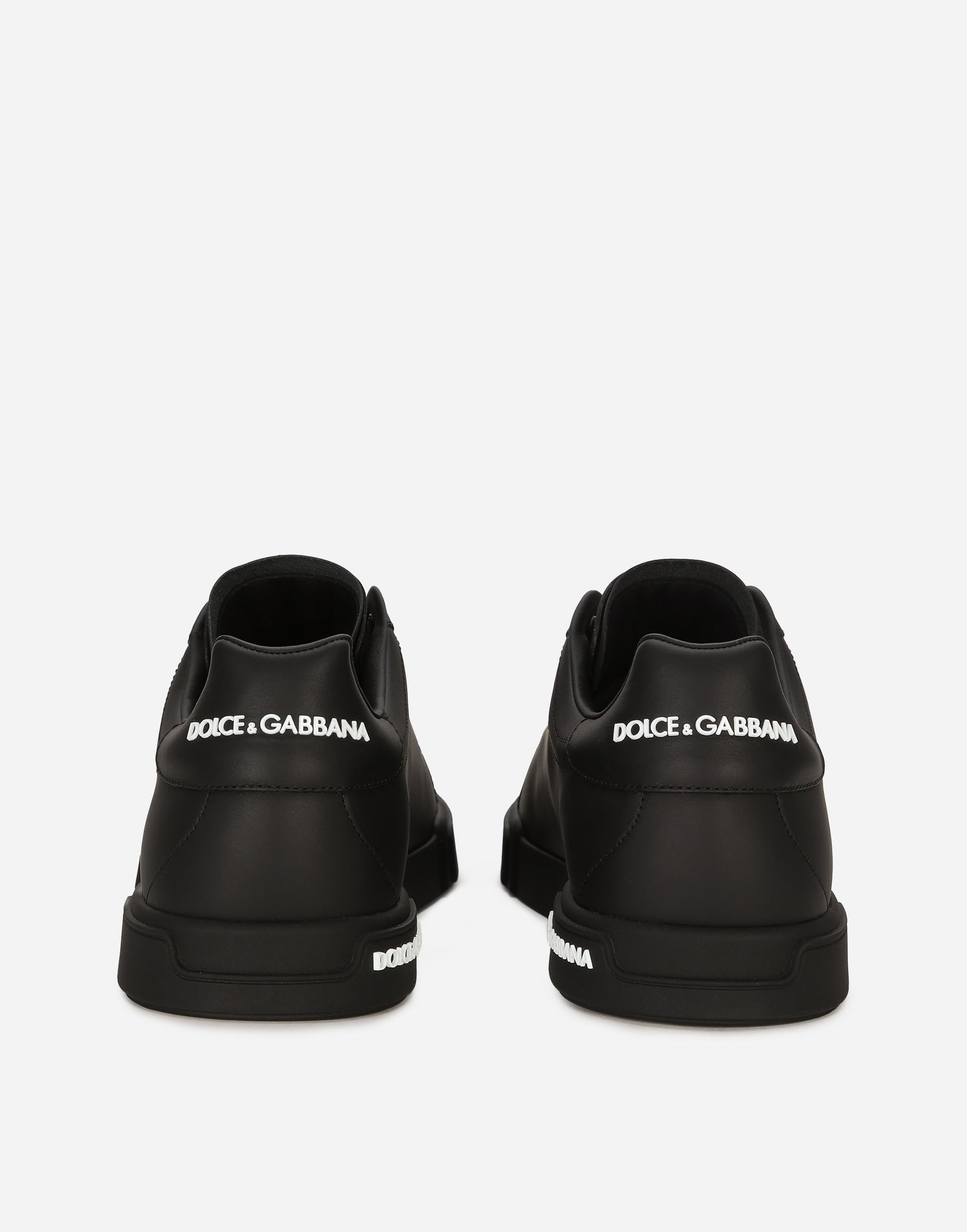 Portofino Calfskin Nappa Sneakers Black Men's