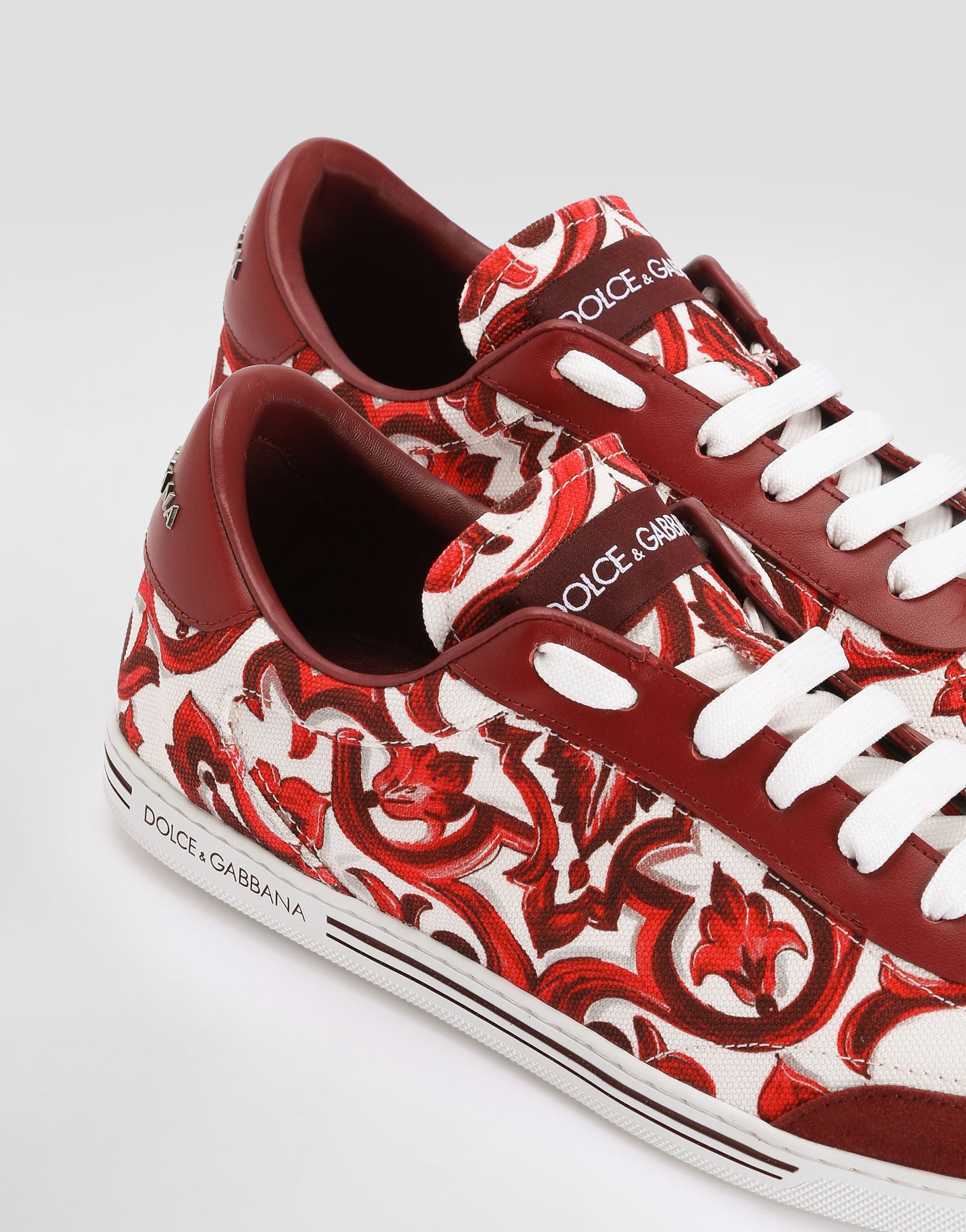 Men's Saint Tropez Light Majolica-Print Cotton Sneakers Multicolor