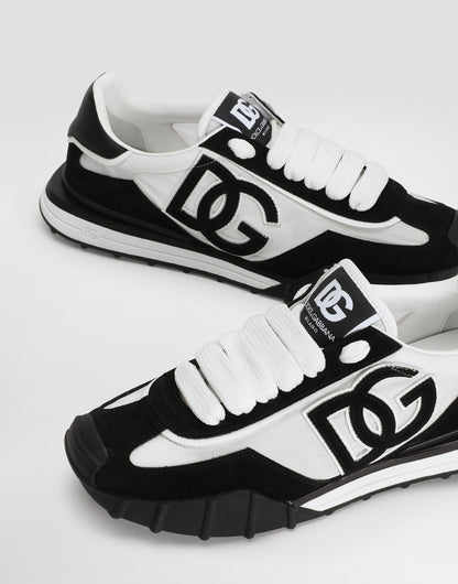 DG Athletic Sneakers In Fabric And Calfskin Multicolor