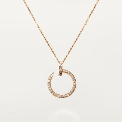 Juste Un Clou Open Circle Cubic Zirconia Necklace