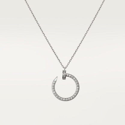 Juste Un Clou Open Circle Cubic Zirconia Necklace