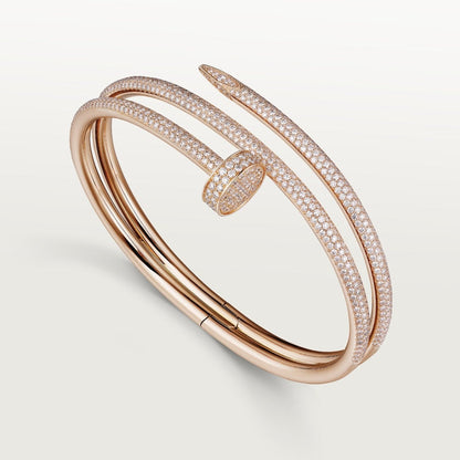 Juste Un Clou PavĂ© Cubic Zirconia Bangle Bracelet
