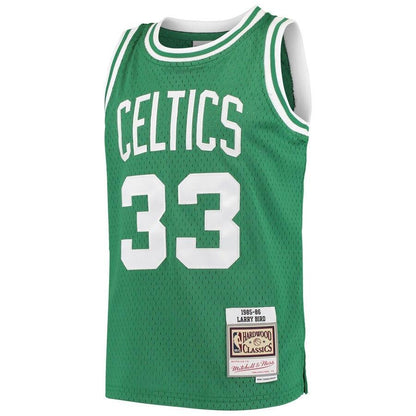 Larry Bird Boston Celtics Youth Hardwood Classics Swingman Throwback Jersey – Kelly Green