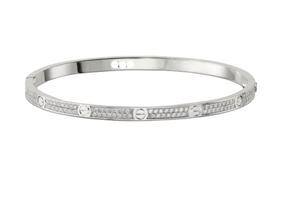Small Paved Diamonds Love Bracelet Radiant Elegance