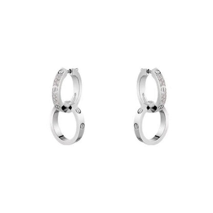 Love Double Hoop Earrings