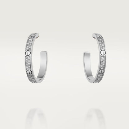 Love PavĂ© Hoop Earrings