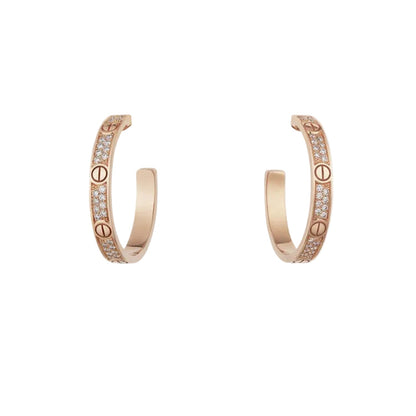Love PavĂ© Hoop Earrings