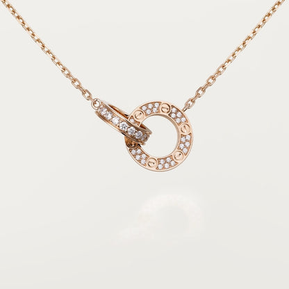 Love PavĂ© Cubic Zirconia Necklace