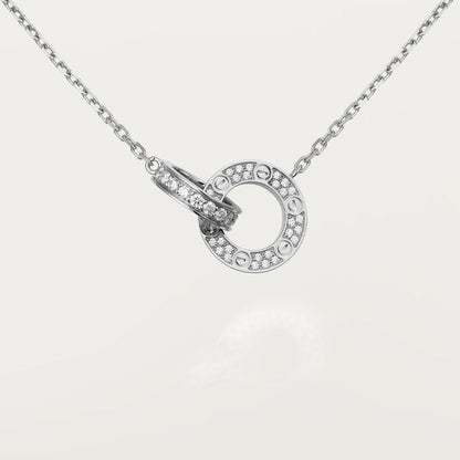 Love PavĂ© Cubic Zirconia Necklace