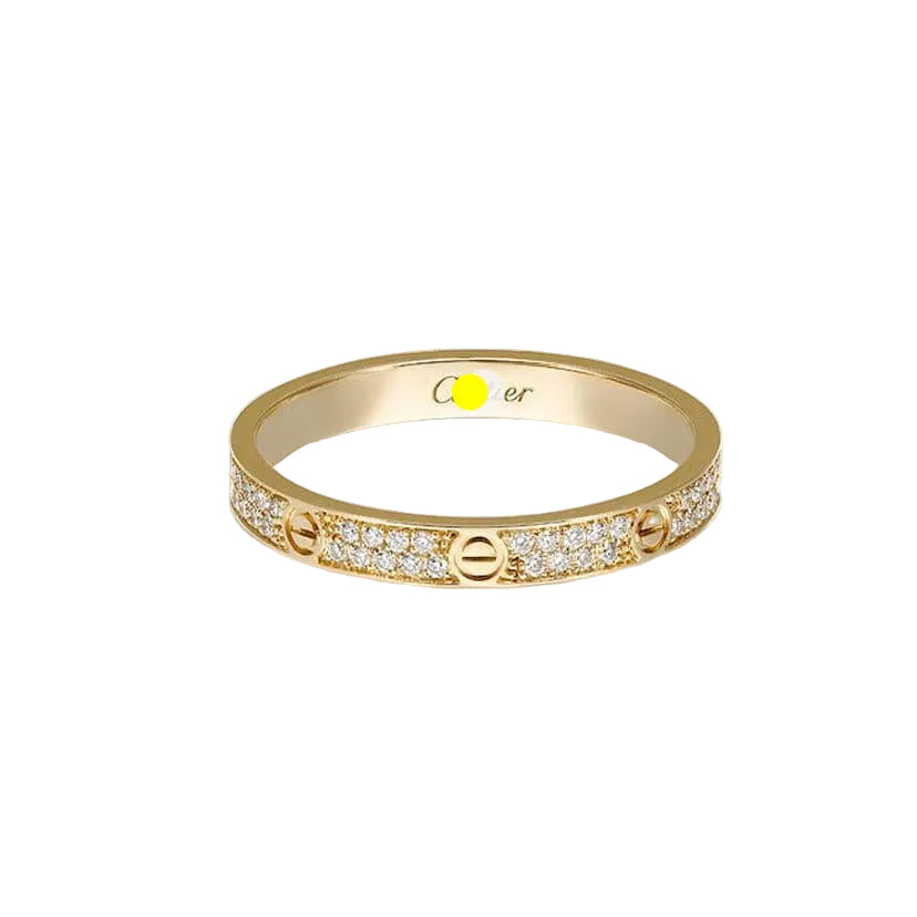 Love PavĂ© Slim Ring