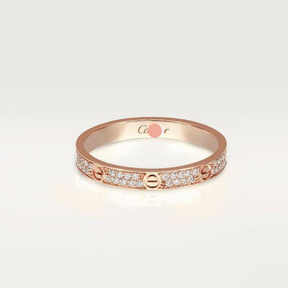 Love PavĂ© Slim Ring