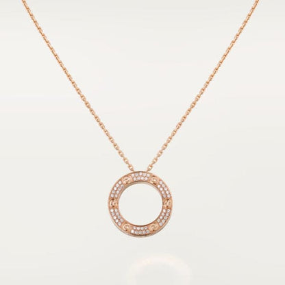 Love Paved Cubic Zirconia Necklace