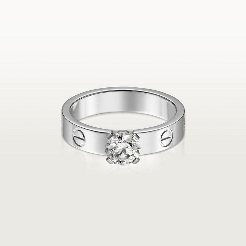 Love Solitaire Cubic Zirconia Ring