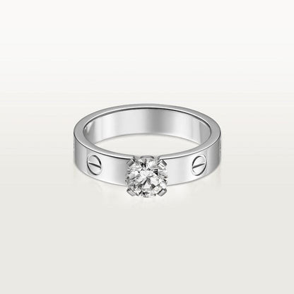 Love Solitaire Cubic Zirconia Ring
