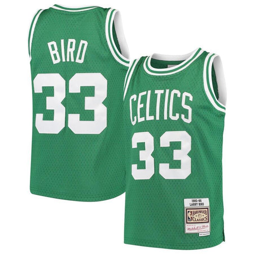 Larry Bird Boston Celtics Youth Hardwood Classics Swingman Throwback Jersey – Kelly Green
