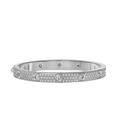 PavĂ©d Diamonds Love Bracelet