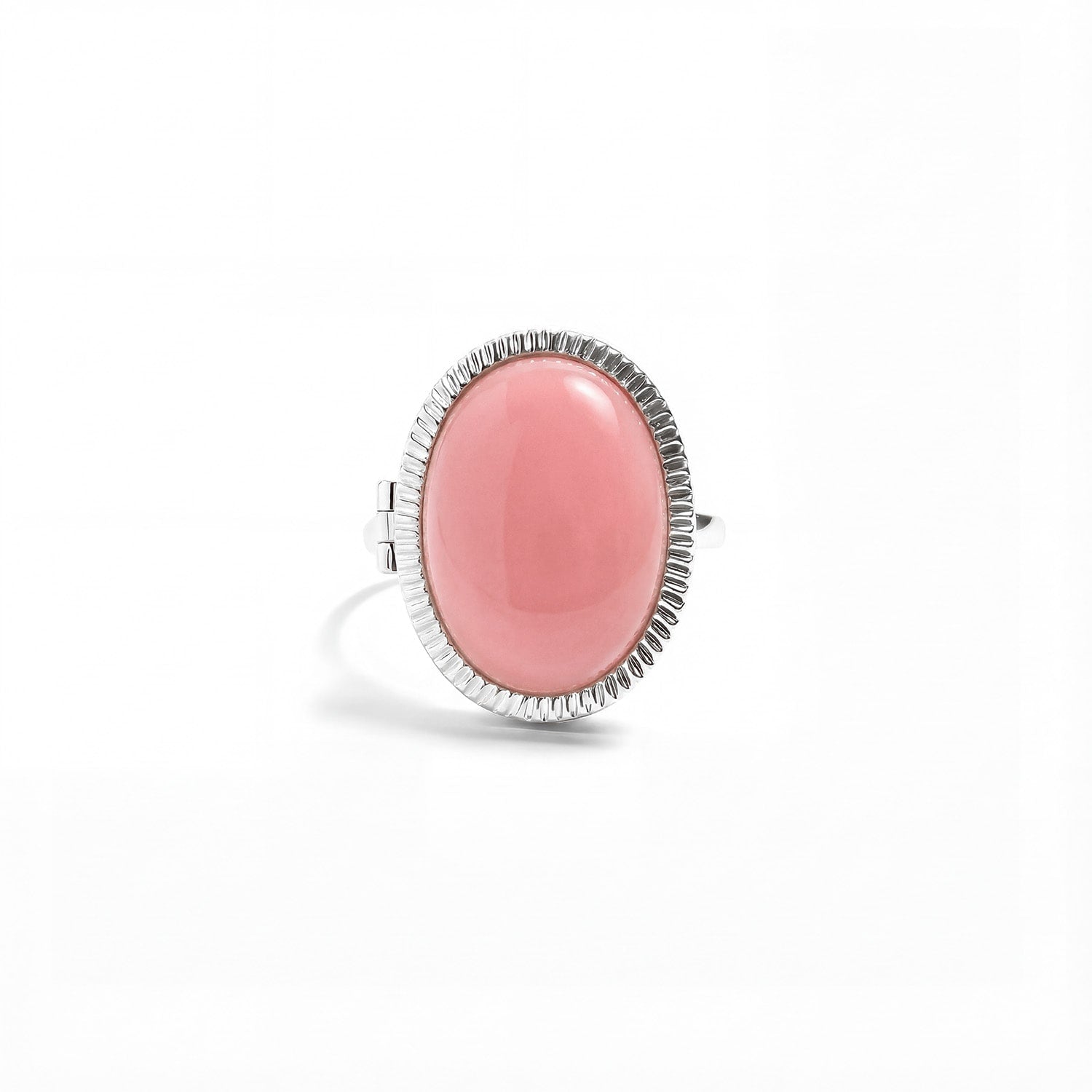 Personalized Semiprecious Locket Ring