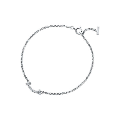 T Smile Cubic Zirconia Bracelet