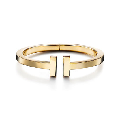 T Square 18K Gold Vermeil Sterling Silver Bracelet