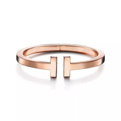 T Square 18K Gold Vermeil Sterling Silver Bracelet