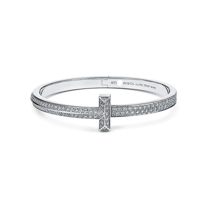 T1 Wide Hinged Bangle Bracelet