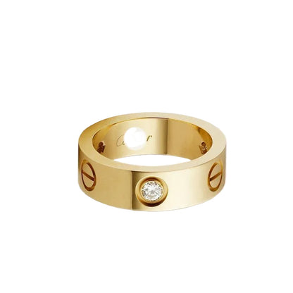 Love 3 Diamonds Wedding Ring