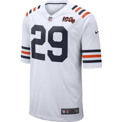 Men's Chicago Bears Tarik Cohen White 2019 100th Season Alternate Classic Player Game Jersey