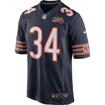 Men's Chicago Bears Walter Payton Navy 100th Season Retired Game Jersey