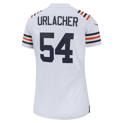 Women's Chicago Bears Brian Urlacher White 2019 100th Season Alternate Classic Retired Player Game Jersey